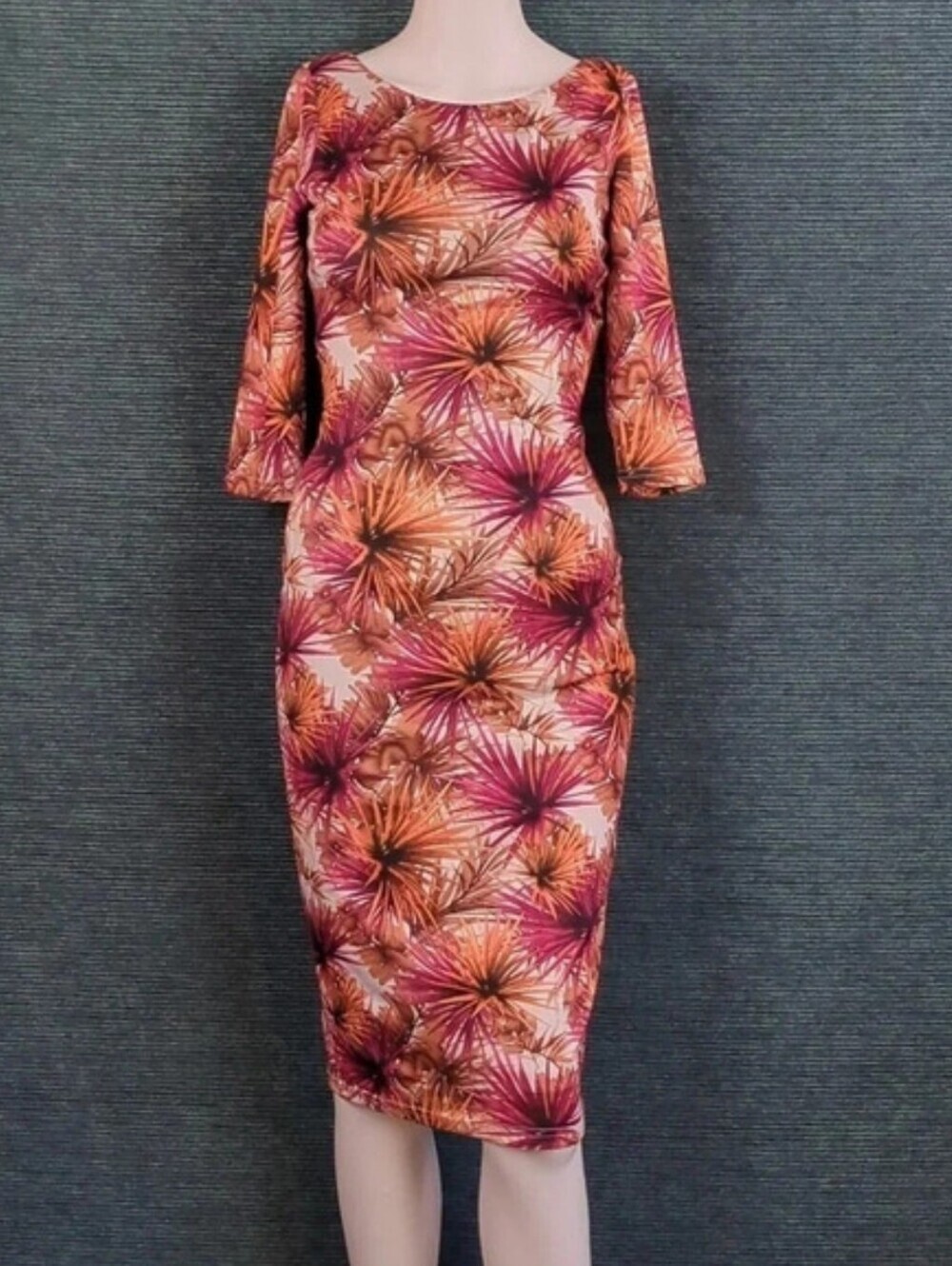 Fall Dress! Catwalk Studia Bodycon Midi Dress, Colorful!
